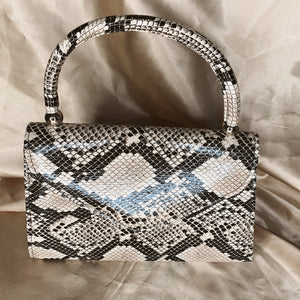 Sasha Snakeskin Handbag