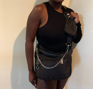 Black Nylon Purse